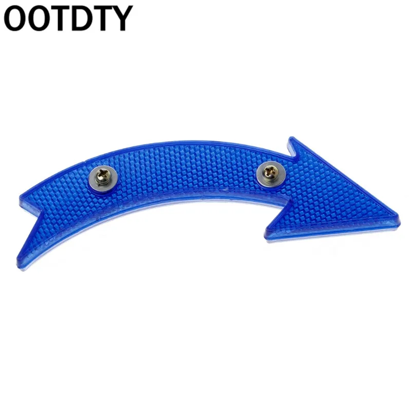 Синий OOTDTY MTB дорожный велосипед велосипедный отражатель Велоспорт стрелка форма безопасный Предупреждение аксессуары - Цвет: Синий