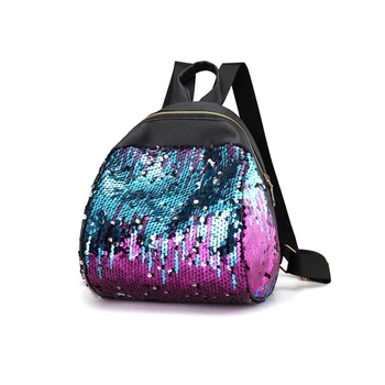 

2020 Korean Women's Sequin Backpack Shoulder Bag Fashion Leisure Travel Rucksack For Ladies New Solid Outdoor Phone Bag