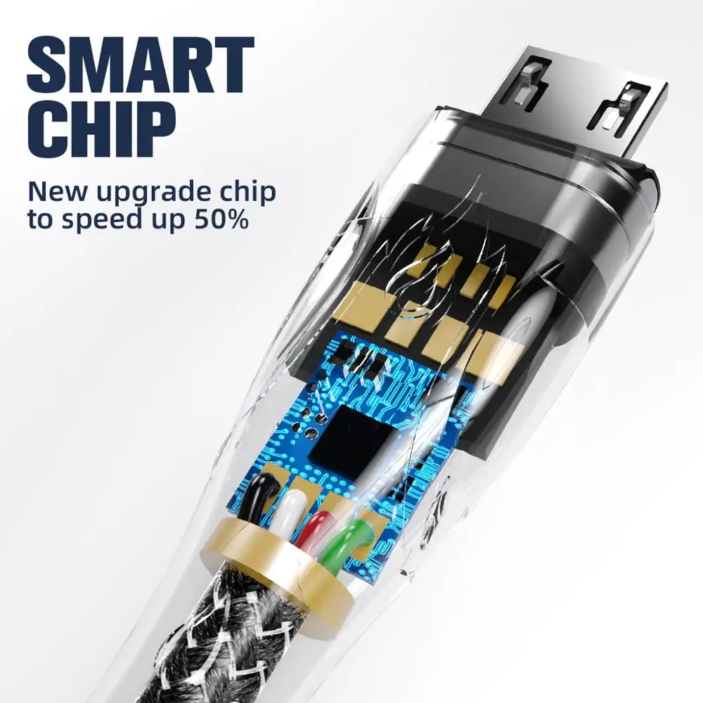 FONKEN Тип C Магнитный кабель Магнит Micro USB телефонный кабель из цинкового сплава, цинковый сплав 5A Быстрая зарядка для телефона шнур 1m 2m Тип-C кабель данных