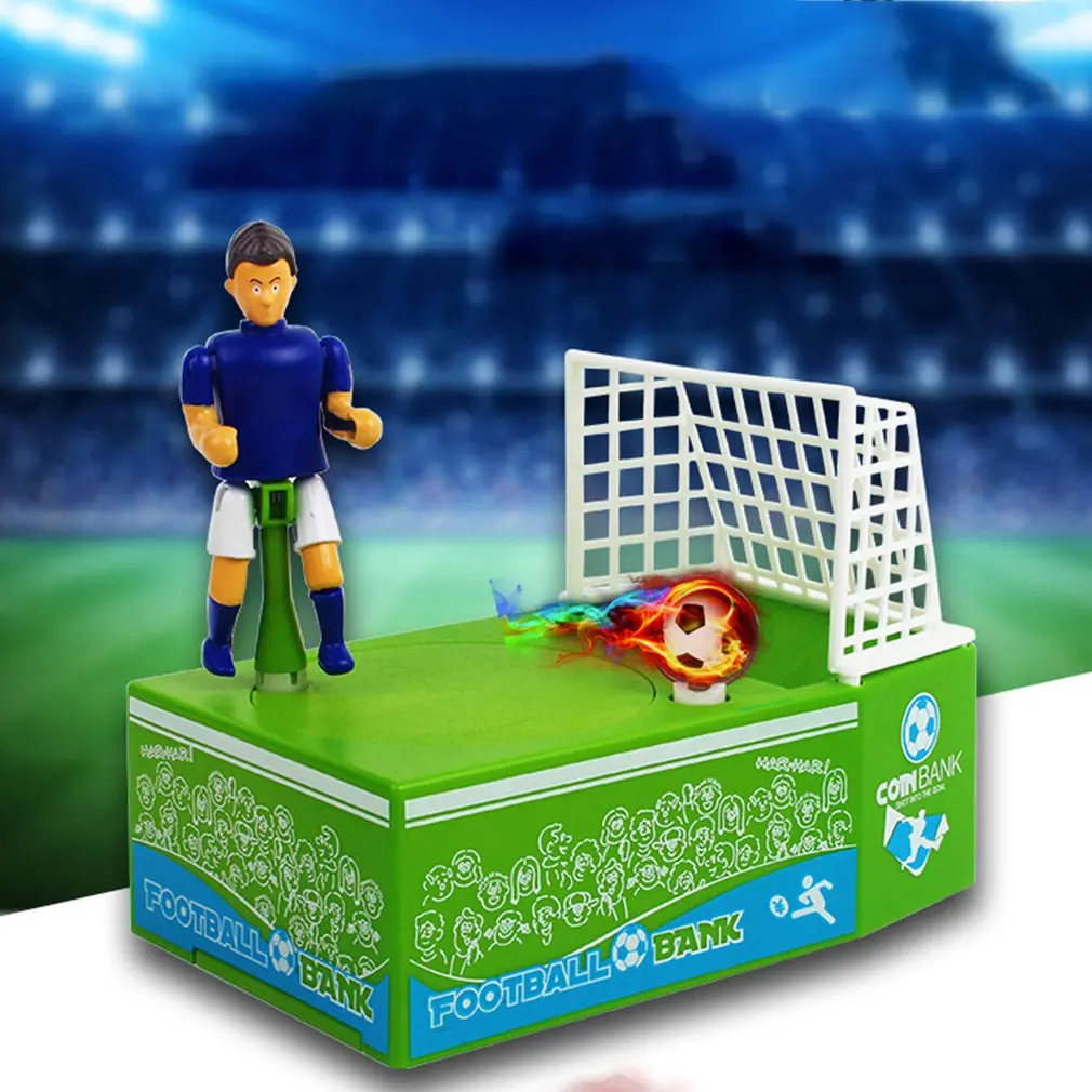 Soccer Shooting Coin Bank Stealing Money Penny Piggy Bank Automatic Coin Grabing Eating Money Saving Box