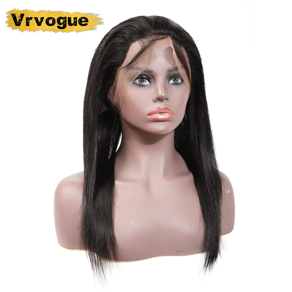 Vrvogue волосы прямые фронтальные 360 Кружева Фронтальные Закрытие индийские Remy