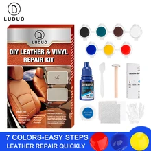 LUDUO жидкая кожа винил Ремонтный комплект реставратор мебель автокресла диван куртка кошелек Пояс Обувь очиститель ремонт кожи уход за краской