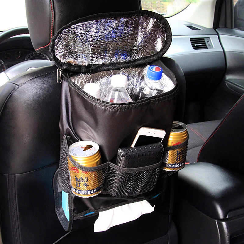 Органайзер для автомобильного сиденья, сумка для мамы, многофункциональная Водонепроницаемая детская Крышка для бутылочки для кормления, Термосумка, тканевая коробка, подвесные сумки для хранения