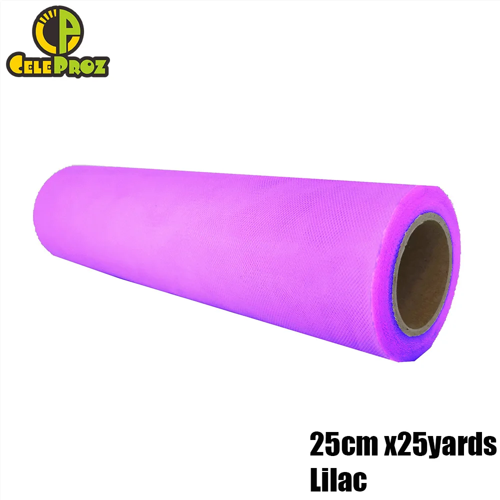 25CM LILAC 25 см 25Y тюль сетка рулон Свадебная вечеринка органза Ткань Настольная дорожка Стул Sash DIY Ailse runner Лестницы украшения вечерние принадлежности - Цвет: 25CM LILAC