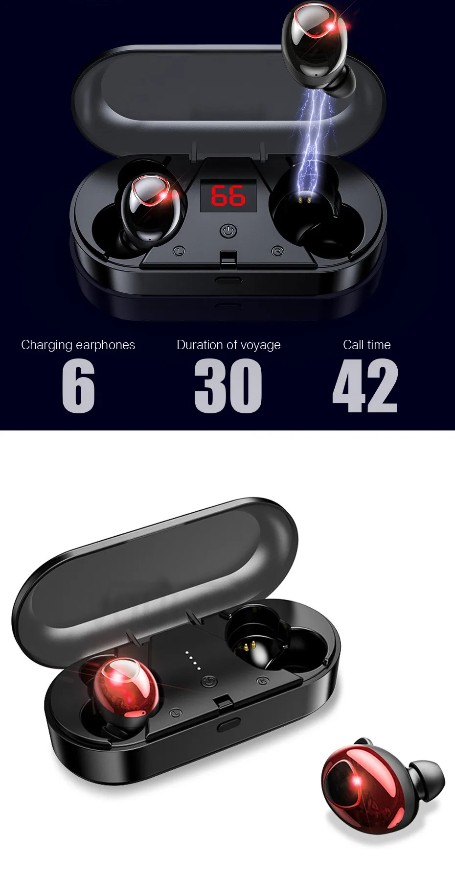 TWS Bluetooth 5,0 наушники стерео беспроводные наушники HIFI 8D спортивные наушники громкой связи игровая гарнитура с микрофоном для iphone Xiaomi