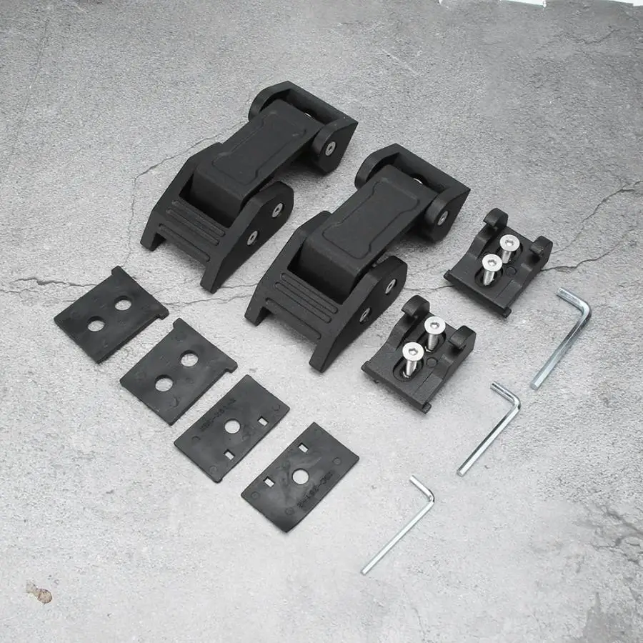 1 Pair Black Hood Latch Locking Catch Buckle Fits for Jeep Wrangler JK 2007- Hood Latch Catch Car Accessories Hood Buckle