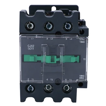 

CJX2 5011 50A Rail Modular AC Contactors LC1 12V 24V 36V 110V 220V 380V 3 Phase 3 Pole NO NC Power Contact Motor Starter Relay