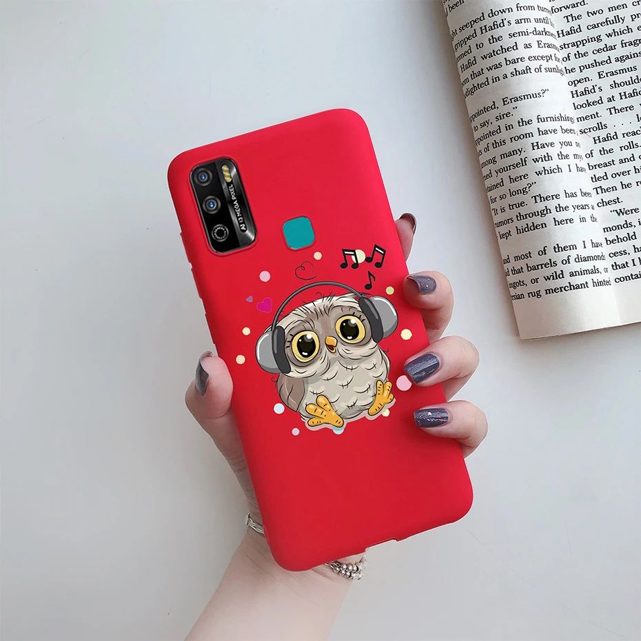 Silicon Case For Infinix Hot 9 Play Case Soft TPU Cute Painted Back Phone Cover Coque For Infinix Hot9 Hot 9 Play Bumper Cases waterproof phone holder