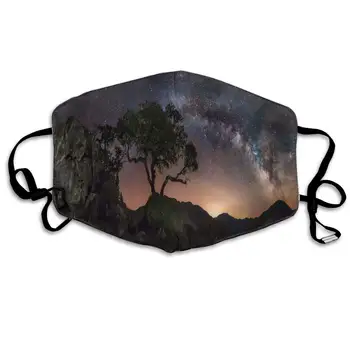 

Nature, Landscape, Starry Night Amazing Dust Mouth Mask Reusable Anti-Dust Face Mask Adjustable Earloop Skin Protection