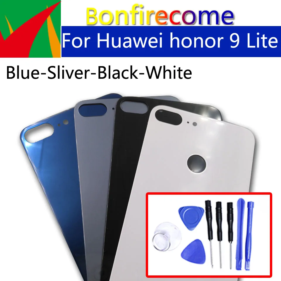 Для huawei Honor 9 Lite Задняя стеклянная крышка батареи задняя дверь корпус чехол для Honor 9lite LLD-AL00 AL10 Задняя стеклянная панель