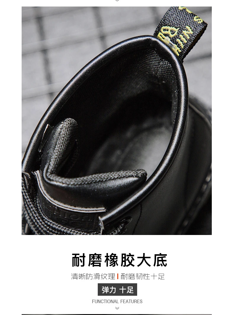 Модные зимние мужские хлопковые ботинки; повседневная обувь; Bota Coturnos Masculino; мужские теплые водонепроницаемые ботинки; ботинки в байкерском стиле; мужские Ботинки martin