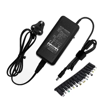 

CLAITE UK Plug AC100-240V To DC12-24V 120W Power Adapter Charger with 14pcs Swappable Connectors