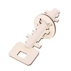 Деревянная головоломка для разблокировки ключей для детей и взрослых интеллектуальная развивающая игрушка головоломка кольцо Снятие