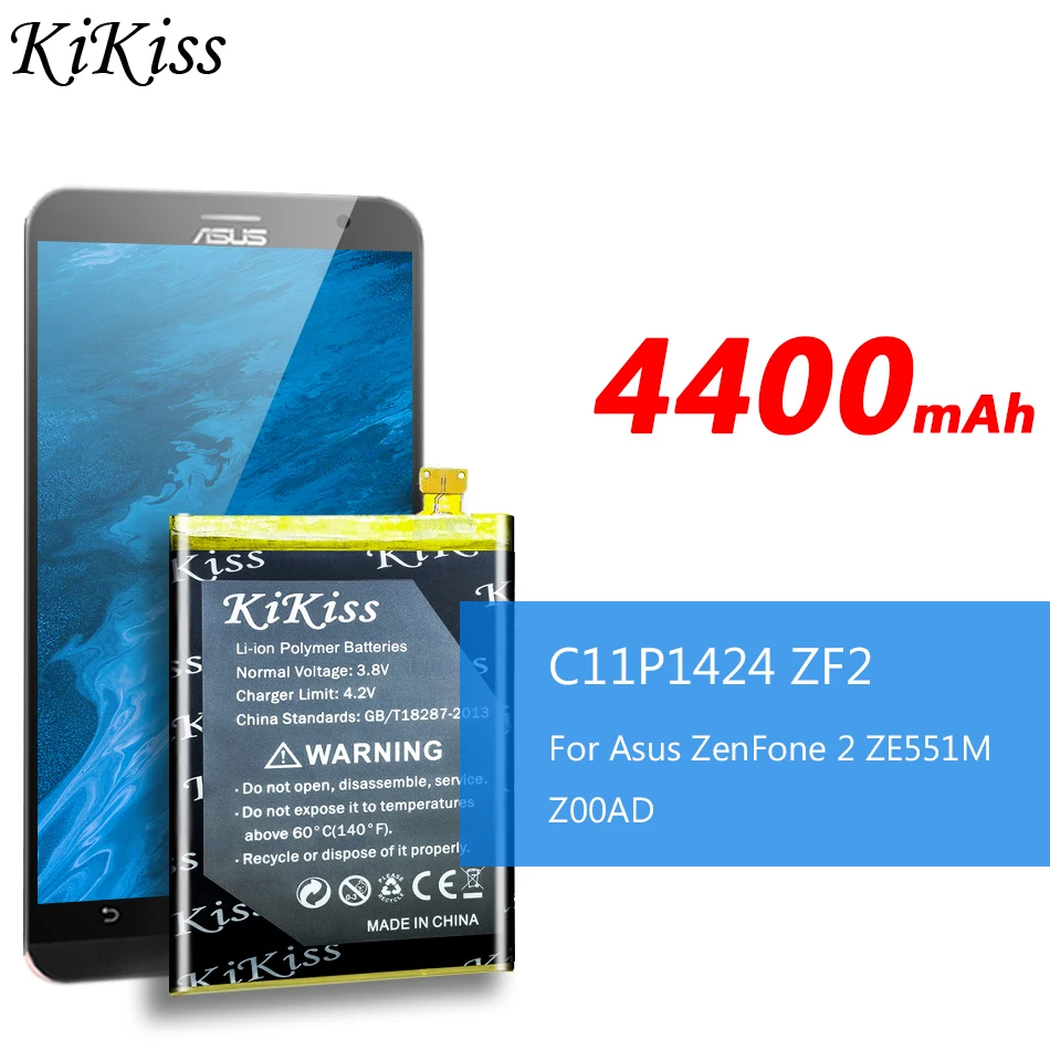 Аккумулятор для телефона C11P1424 Asus Zenfone 2 ZE551ML ZE550ML 5 дюйма Z00AD Z00ADB Z00A Z008D | Мобильные