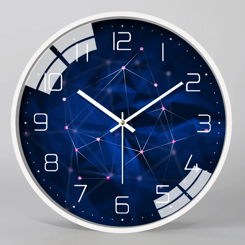 Современные бесшумные настенные часы, металлические часы для гостиной, спальни, настенные часы для домашнего декора, настенные часы, креативные часы Reloj Cocina Pared FZ213 - Цвет: Style 1
