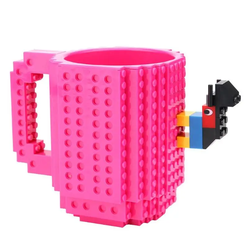 Removable Build-on Building Blocks Tea Coffee Cup DIY Block Puzzle Mug Gift