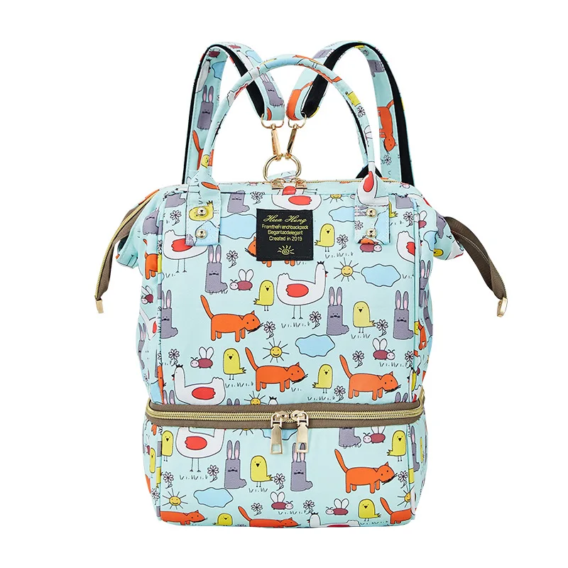 Сумка для подгузников, рюкзак для коляски, сумка для мам, водонепроницаемая сумка для подгузников большой емкости для ребенка - Цвет: A