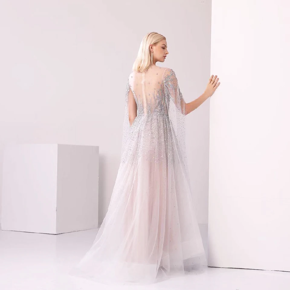 Lakshmigown Дубай вечернее платье длинное Vestido de Fiesta элегантные женские длинные платья для выпускного вечера прозрачные иллюзионные вечерние платья