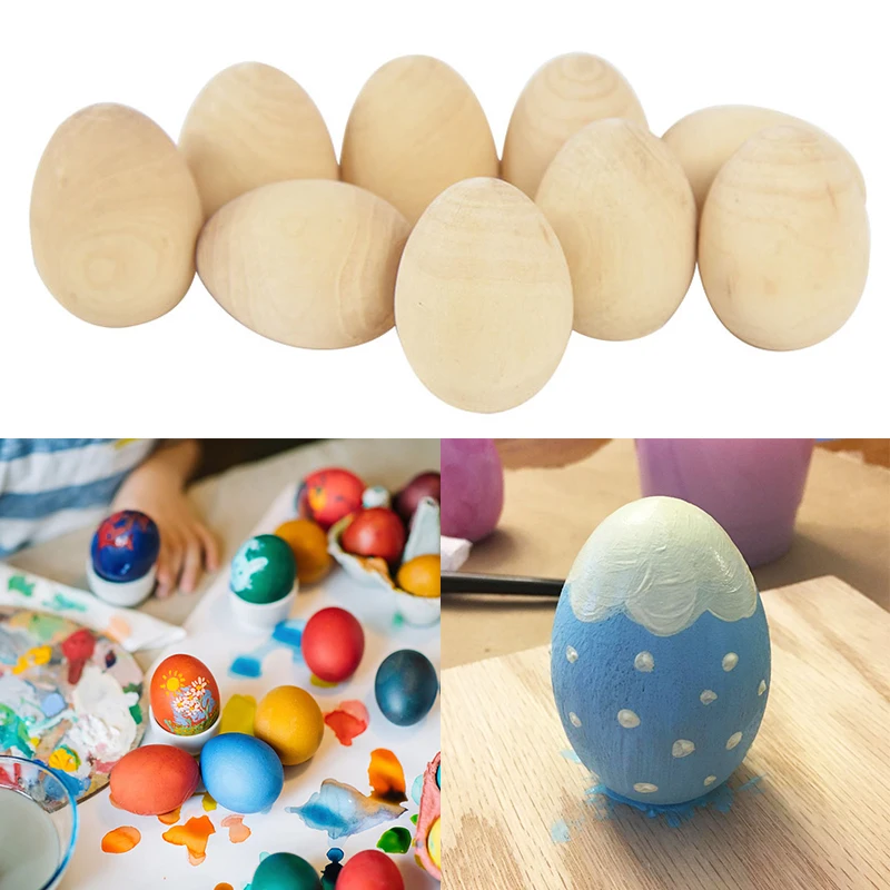 Ovo madeira Páscoa, ovos Páscoa para meninos e meninas, presentes jogo caça  para crianças, cesta Natal, enchimento ovos madeira Páscoa, maracas para