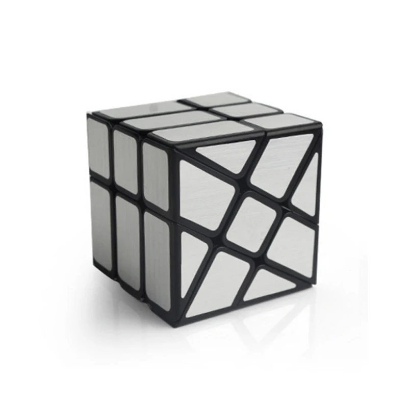 Бесконечность Cubo странная форма Magic Cubo 5,7 см скорость для магического кубика головоломка Neo Cubo Magico наклейка для детей обучающая игрушка - Color: Silver