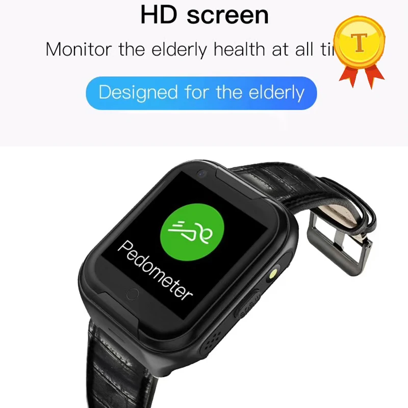 Новый 4G D300 Elder smart watch старика smartwatch сердечного ритма GPS трек голосового чата SOS