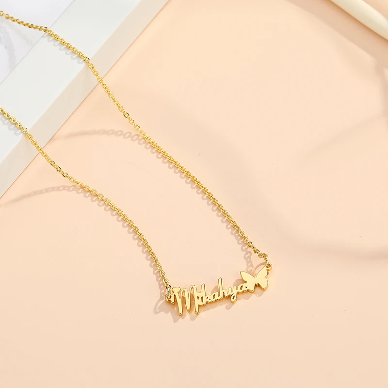 DODOAI Nama Lucu Kalung dengan Kupu 