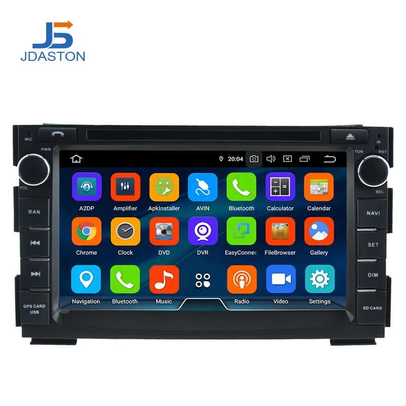 Top JDASTON Android 9.0 Car Multimedia Player For Kia Ceed 2009 2010 2011 2012 2 Din Car Radio GPS Navigation DVD WIIF Stereo Audio 1