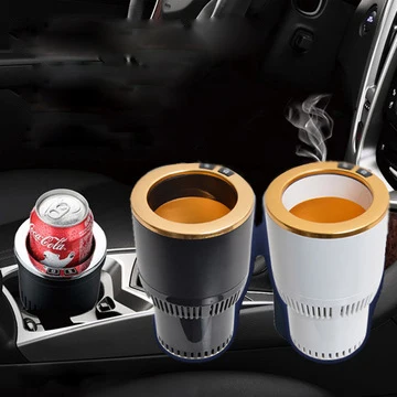 

DC 12v Smart Car Hot And Cold Cup Fast Cooling Heating Portable Car Mini Refrigerator Insulation Cup Coffee tea Freezer