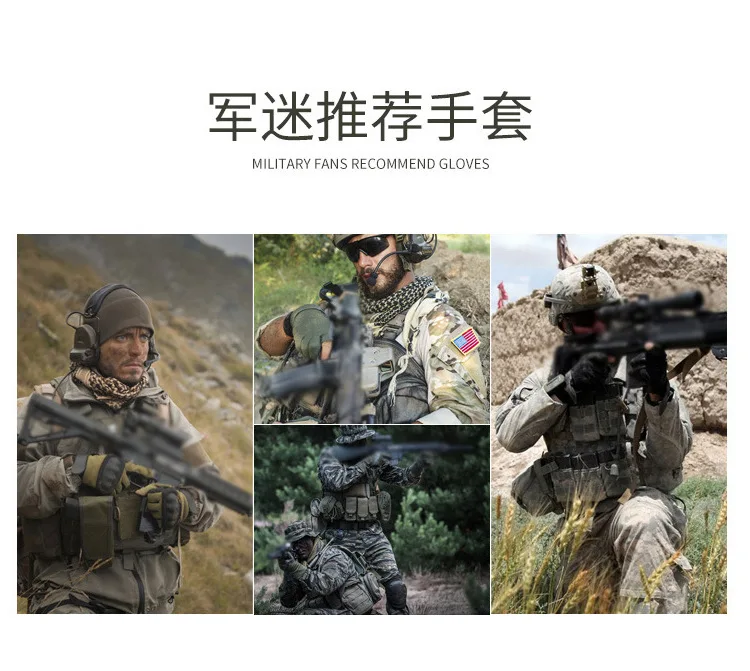 Tactical Gloves Fingerless Camouflage Outdoor Sports Fitness Gloves Bicycle Training Boxing Fighting Protective Military Gloves
