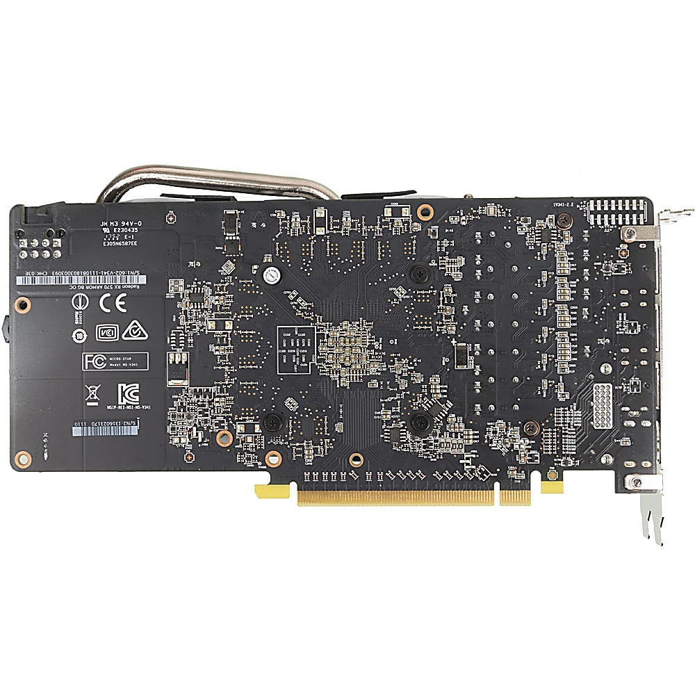 Видеокарта MSI PCI-E Radeon RX 570 ARMOR 8G OC AMD RX570 8192Mb 256b GDDR5 1268/7000 DVIx1/HDMIx1/DP