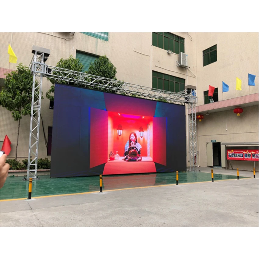 P4.81 открытый светодиодный Дисплей 500 × 1000 мм рентной секции, SMD1921 1/13 HD LED Большой Дисплей полный Цвет светодиодный рекламный экран