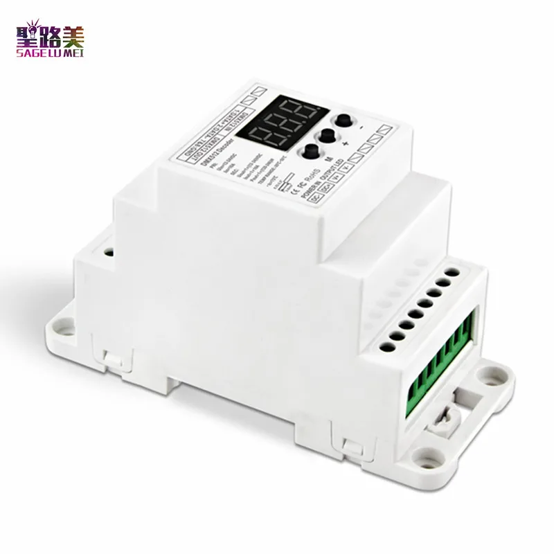 BC 831 DIN RJ45 DC12V ~ DC24V 10A 120 Вт 240 1CH постоянное напряжение светодиодный декодер 1990 DMX512 с