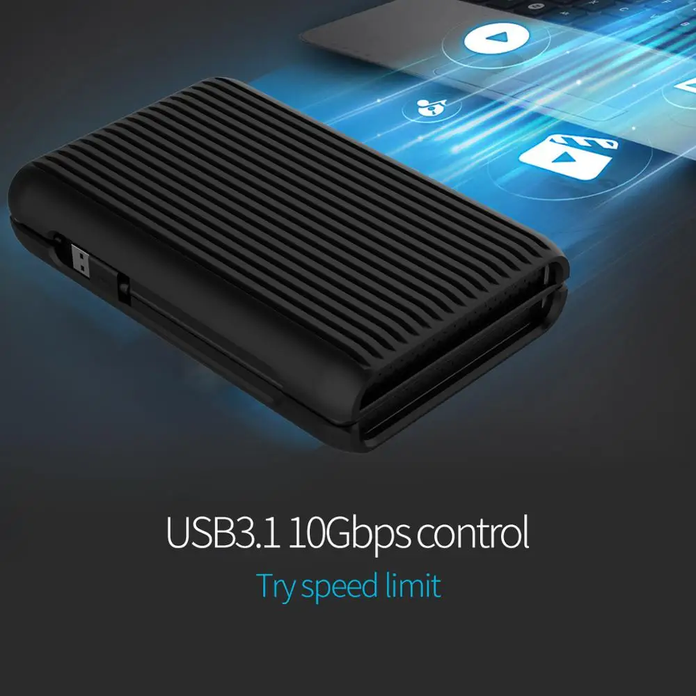 Внешний жесткий диск ORICO 3 5 дюйма USB C HDD 1 ТБ 2 HD USB3.1 Gen2 10 Гбит/с кабель Type с адаптером