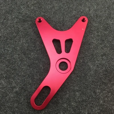 Motorcycle CNC rear brake system adapter bracket for 84mm brake calipers, mounted on 220mm brake discs for Honda Yamaha scooters - Цвет: Red