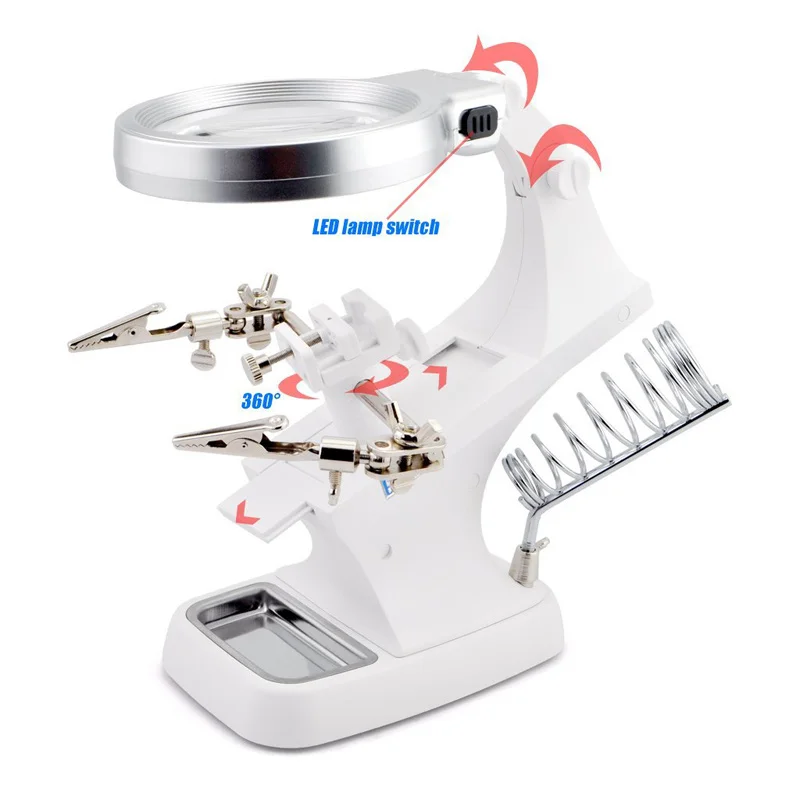 LED Clip Type Helping Hand Magnifier 03