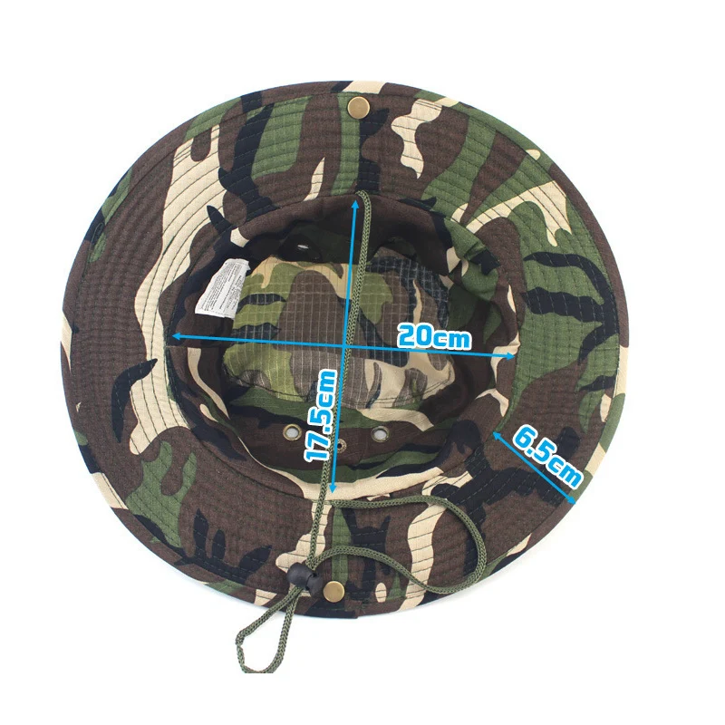 Military Sun Hat Bucket Breathable Tactical Airsoft Sniper Camouflage Boonie Hats Forest Army Tactical hat