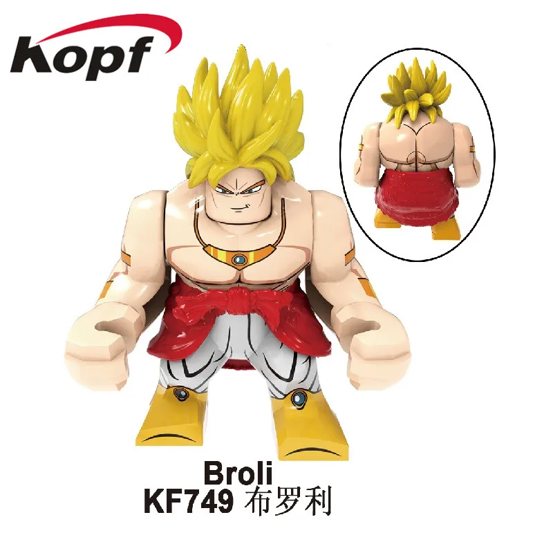 Строительные блоки Dragon Ball Z Gogeta Super Trunk Vegeta Broli сон Гохан канба Tapion Коллекционные Фигурки игрушки для детей KF6073 - Цвет: KF749 Without Box