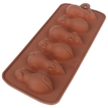 

3D Little Mouse Shapes Cartoon Silicone Mold Fondant Chocolate Cake Soap Candle Biscuit Decorating DIY Ice Mould Baking Tools