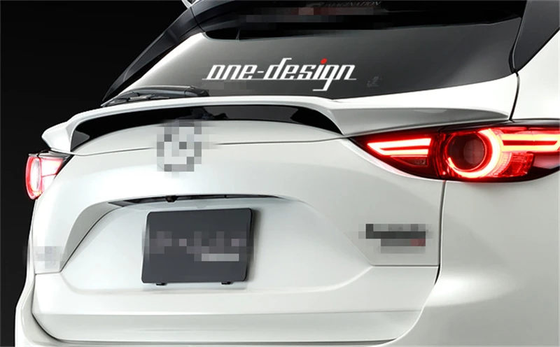 Use For Mazda CX-5 Rear Middle Spoiler 18 19 year 2th generation CX5 glossy carbon fiber rear middle wing Sport Accessories
