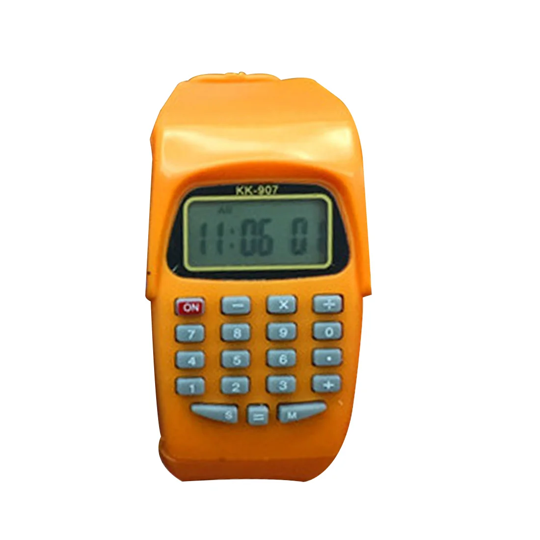Оранжевый Fashion Digital Calculator With Casual Watch LED For Silicone Children Kids Sports Multifunction Calculating Function - Цвет: Оранжевый