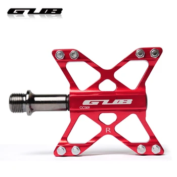 

GUB GC009 MTB BMX Anti-slip Road Mountain Bike bicycle Cycling 3 bearings Platform Pedals 240g/a Pair CNC AL6061+ Cr-Mo Axis