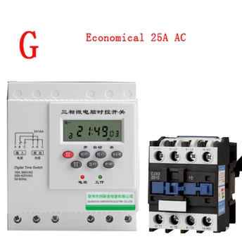 

4000W 380V three phase digital timer microcomputer time switch Water Pump Motor Intelligent Time Controller autoatic switch