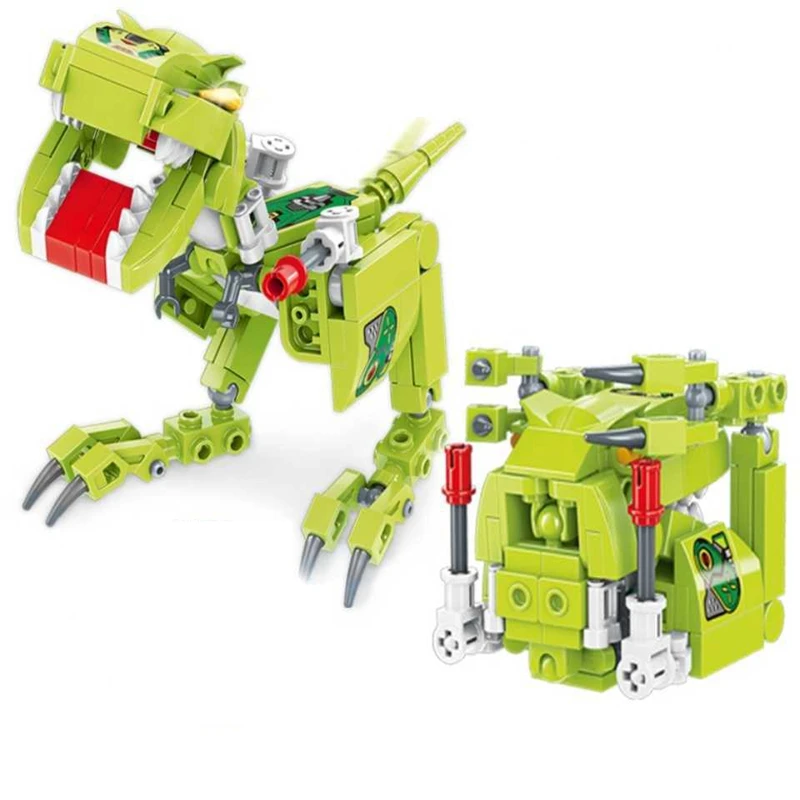 Machine Armour Beast Magic Cube Transformation DIY Mecha Mechanical Fight Figures Building Blocks Gorilla Brick Toys Kids Gifts 3