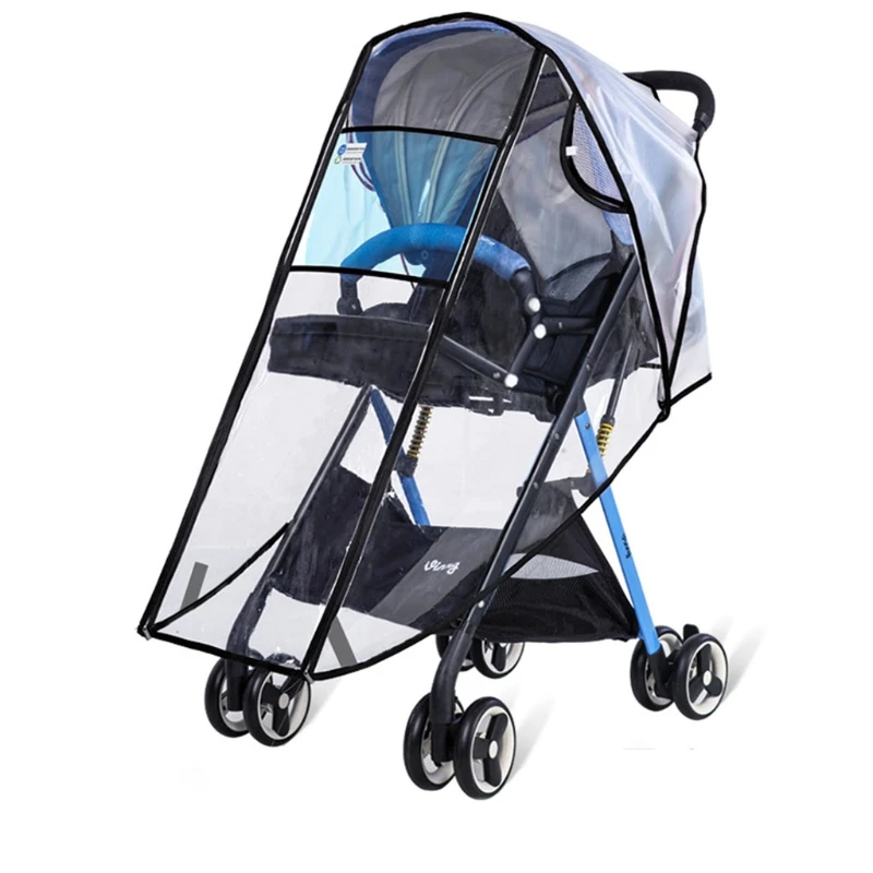 Universal Rain Cover for Strollers Protect from Sun Dust Snow Straight/U-Shape for Toddler S/L for Bug Wind Ventilation baby trend jogging stroller accessories Baby Strollers