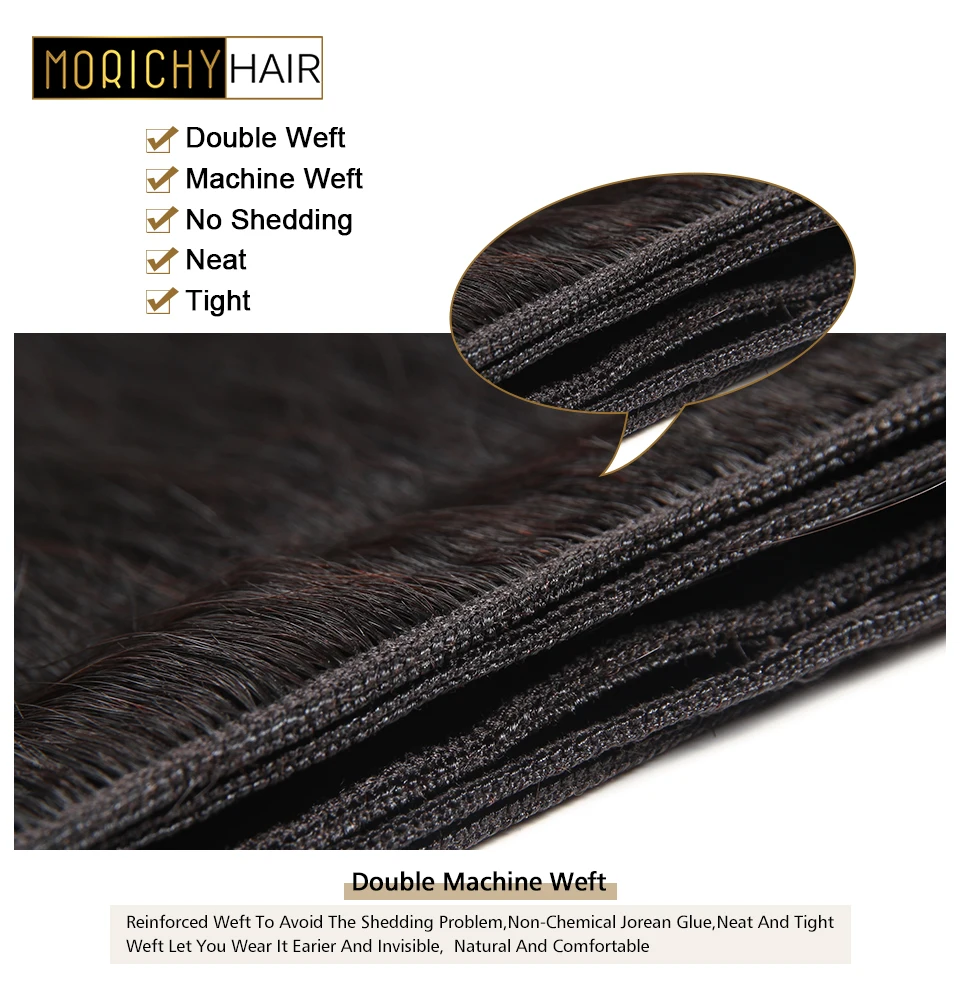 MORICHY Body Wave Hair Bundles Double Drawn Weaves Brazilian Human Hair Extension Non-Remy Natural Color tissage naturel court MORICHY Body Wave Hair Bundles Double Drawn Weaves Brazilian Human Hair Extension Non-Remy Natural Color tissage naturel court