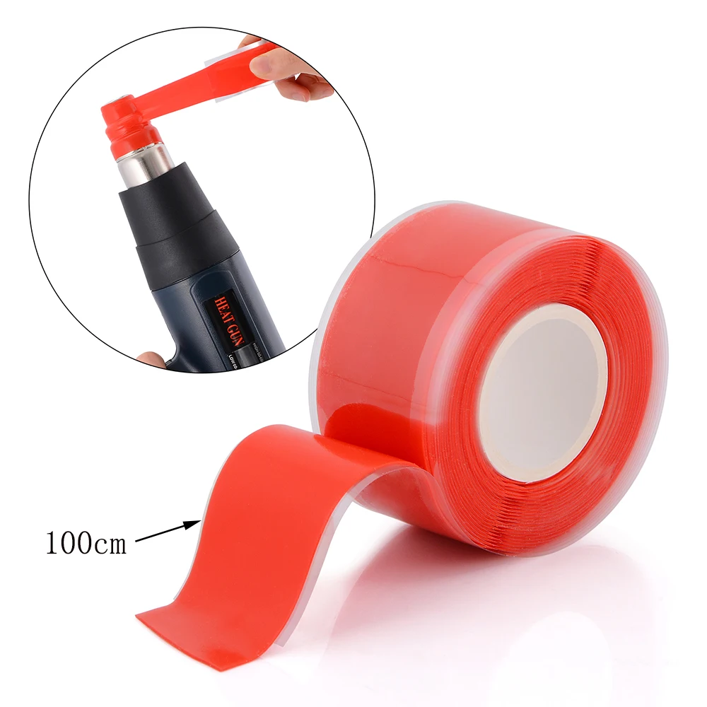 Resistente ao Calor de Alta Temperatura para a Folha da Janela do Vinil Arma de ar Fio de Isolamento Ehdis Fita Quente Tear Reparação Carro Ferramenta Atadura 100cm 10 do vinil arma de ar quente fio