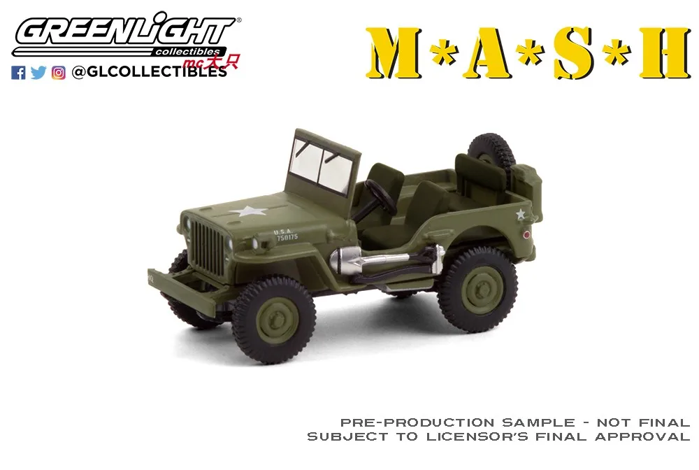 GL 1:64 1942 Willys MB Jeep модель автомобиля из сплава литые металлические игрушки подарок