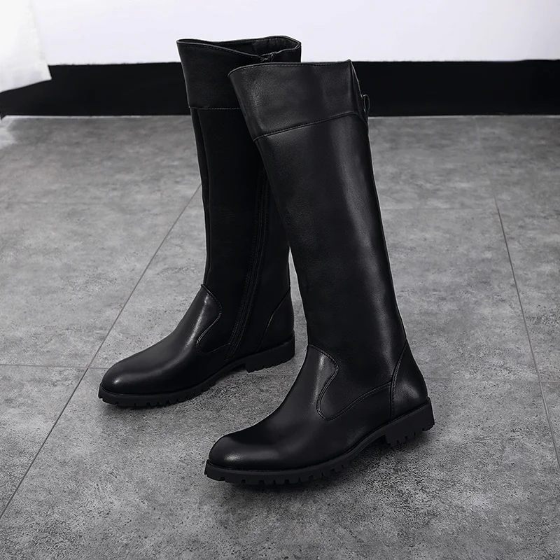 Horse Riding Boots Male Microfibre Leather Rider Boots Equestrian Equipment Boots For Summer Winter Outdoor Sports 6
