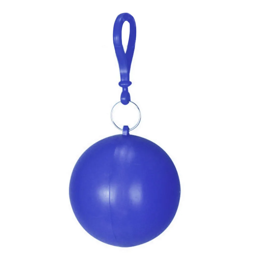 Портативный Дождевик Пончо мяч для взрослых одноразовый очень толстый аварийный водонепроницаемый плащ красочное пончо с крюком