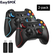 EasySMX 2 шт. ESM-9013 беспроводной геймпад джойстик игровой контроллер с вибрацией джойстик для ПК PS3 Android tv Box Телефон геймеры